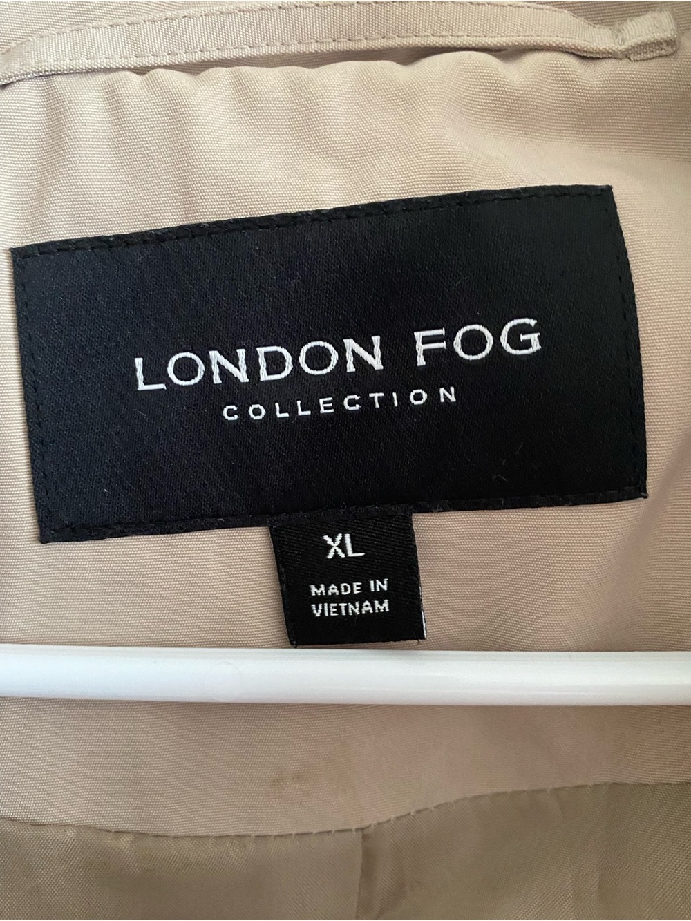 London Fog Cream Trench Coat - Picture 4 of 15